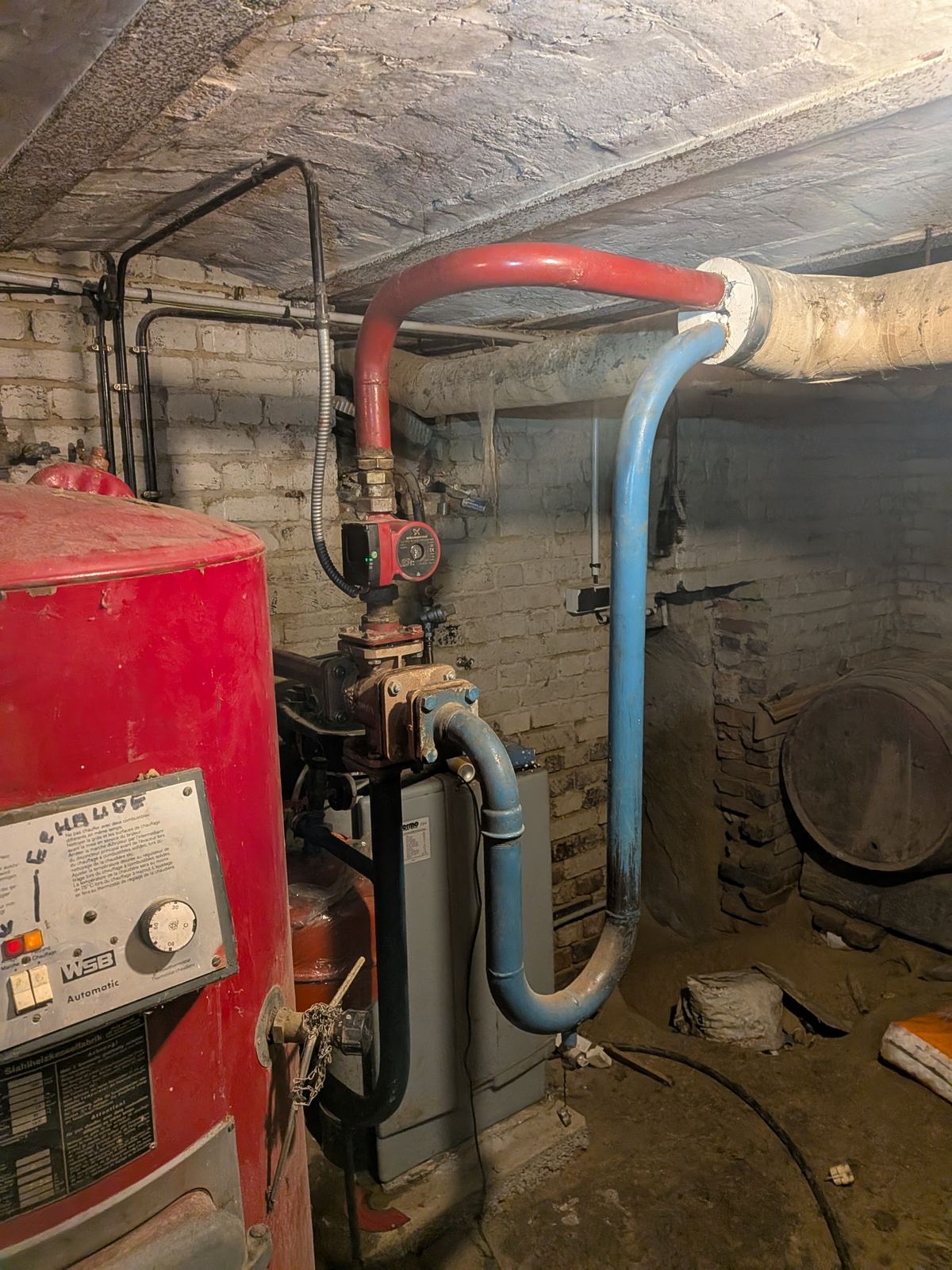 Vérification du corps de chauffe de la chaudière