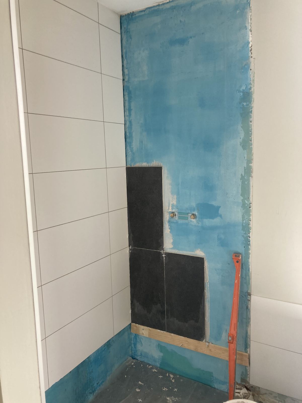 Démontage de la colonne de douche encastrée